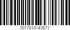 Código de barras (EAN, GTIN, SKU, ISBN): '2017010143571'