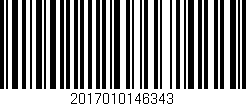 Código de barras (EAN, GTIN, SKU, ISBN): '2017010146343'