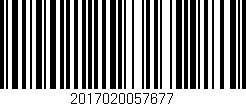 Código de barras (EAN, GTIN, SKU, ISBN): '2017020057677'