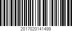 Código de barras (EAN, GTIN, SKU, ISBN): '2017020141499'