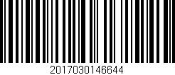 Código de barras (EAN, GTIN, SKU, ISBN): '2017030146644'