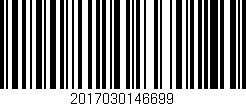 Código de barras (EAN, GTIN, SKU, ISBN): '2017030146699'