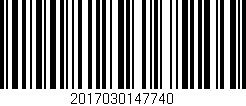 Código de barras (EAN, GTIN, SKU, ISBN): '2017030147740'
