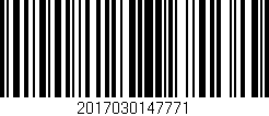 Código de barras (EAN, GTIN, SKU, ISBN): '2017030147771'