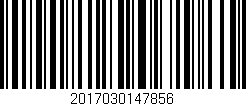 Código de barras (EAN, GTIN, SKU, ISBN): '2017030147856'