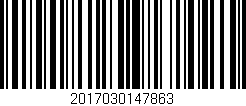 Código de barras (EAN, GTIN, SKU, ISBN): '2017030147863'