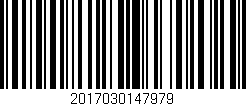 Código de barras (EAN, GTIN, SKU, ISBN): '2017030147979'
