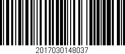 Código de barras (EAN, GTIN, SKU, ISBN): '2017030148037'