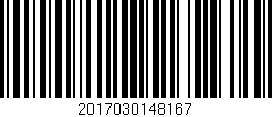 Código de barras (EAN, GTIN, SKU, ISBN): '2017030148167'