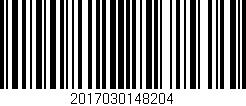 Código de barras (EAN, GTIN, SKU, ISBN): '2017030148204'