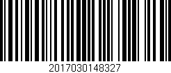 Código de barras (EAN, GTIN, SKU, ISBN): '2017030148327'
