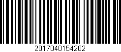 Código de barras (EAN, GTIN, SKU, ISBN): '2017040154202'