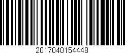 Código de barras (EAN, GTIN, SKU, ISBN): '2017040154448'