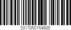 Código de barras (EAN, GTIN, SKU, ISBN): '2017050154605'