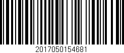 Código de barras (EAN, GTIN, SKU, ISBN): '2017050154681'