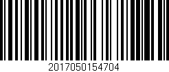Código de barras (EAN, GTIN, SKU, ISBN): '2017050154704'