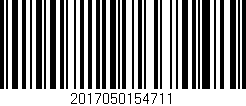 Código de barras (EAN, GTIN, SKU, ISBN): '2017050154711'