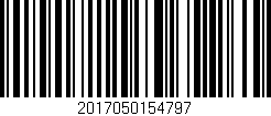 Código de barras (EAN, GTIN, SKU, ISBN): '2017050154797'