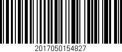 Código de barras (EAN, GTIN, SKU, ISBN): '2017050154827'