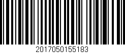 Código de barras (EAN, GTIN, SKU, ISBN): '2017050155183'