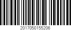 Código de barras (EAN, GTIN, SKU, ISBN): '2017050155206'