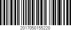 Código de barras (EAN, GTIN, SKU, ISBN): '2017050155220'