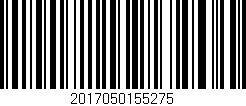 Código de barras (EAN, GTIN, SKU, ISBN): '2017050155275'