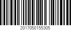 Código de barras (EAN, GTIN, SKU, ISBN): '2017050155305'