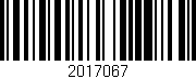 Código de barras (EAN, GTIN, SKU, ISBN): '2017067'