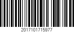 Código de barras (EAN, GTIN, SKU, ISBN): '2017101715977'