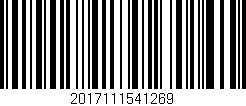 Código de barras (EAN, GTIN, SKU, ISBN): '2017111541269'