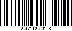 Código de barras (EAN, GTIN, SKU, ISBN): '2017112020176'