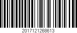 Código de barras (EAN, GTIN, SKU, ISBN): '2017121268613'