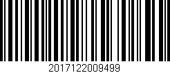 Código de barras (EAN, GTIN, SKU, ISBN): '2017122009499'