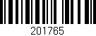 Código de barras (EAN, GTIN, SKU, ISBN): '201765'