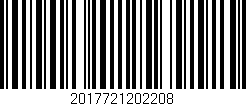Código de barras (EAN, GTIN, SKU, ISBN): '2017721202208'