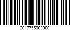 Código de barras (EAN, GTIN, SKU, ISBN): '2017755988000'