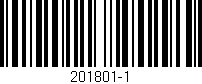Código de barras (EAN, GTIN, SKU, ISBN): '201801-1'