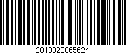 Código de barras (EAN, GTIN, SKU, ISBN): '2018020065624'