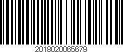 Código de barras (EAN, GTIN, SKU, ISBN): '2018020065679'