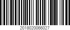 Código de barras (EAN, GTIN, SKU, ISBN): '2018020066027'