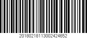 Código de barras (EAN, GTIN, SKU, ISBN): '20180218113002424652'