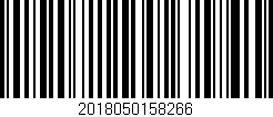 Código de barras (EAN, GTIN, SKU, ISBN): '2018050158266'