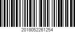 Código de barras (EAN, GTIN, SKU, ISBN): '2018052261254'