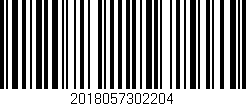 Código de barras (EAN, GTIN, SKU, ISBN): '2018057302204'