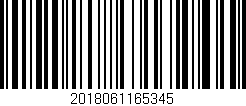 Código de barras (EAN, GTIN, SKU, ISBN): '2018061165345'