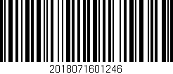 Código de barras (EAN, GTIN, SKU, ISBN): '2018071601246'
