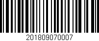 Código de barras (EAN, GTIN, SKU, ISBN): '201809070007'