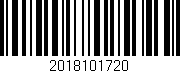 Código de barras (EAN, GTIN, SKU, ISBN): '2018101720'