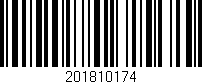 Código de barras (EAN, GTIN, SKU, ISBN): '201810174'
